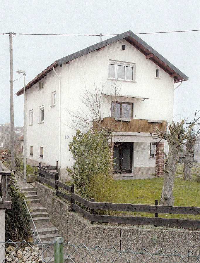 Das Wohnhaus auf den Grundmauern der Synagoge von Laufenselden