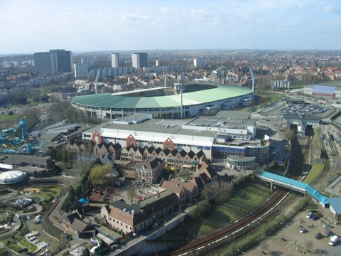 König-Baudouin-Stadion in Brüssel aus erhöhter Perspektive