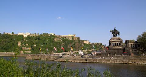 Das Deutsche Eck in Koblenz